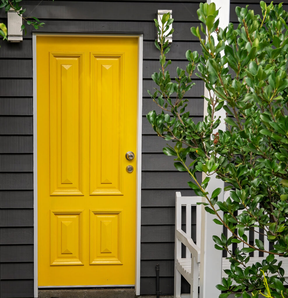 Bright Yellow Front Door